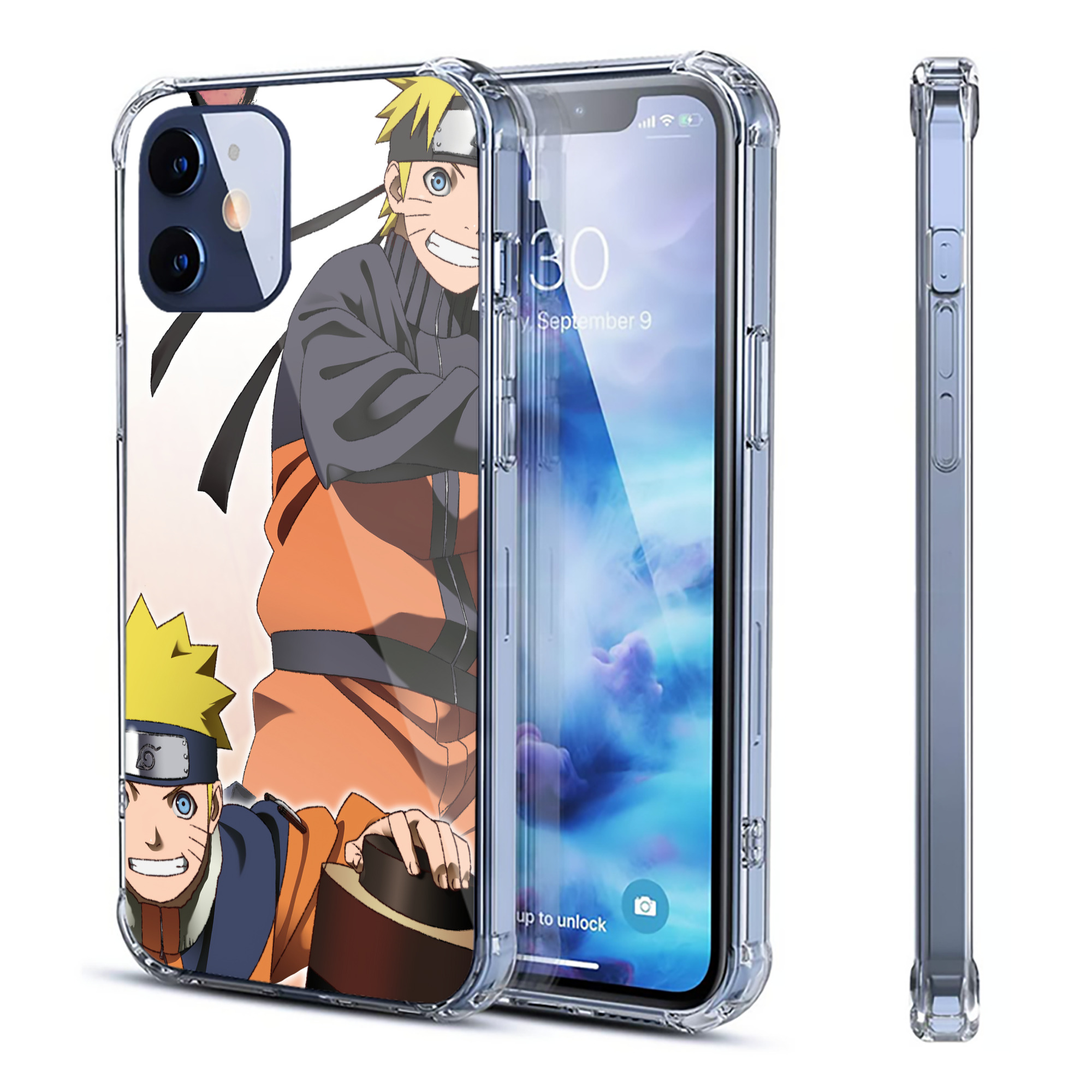 （画像用） NARUTO -ナルト- NARUTO -ナルト- 疾風伝 【iPhone 12シリーズ対応】透明スマホケース（クリアソフトケース）